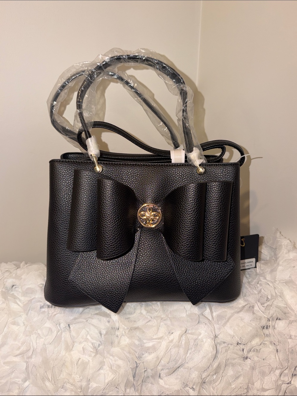 “New” Grossi Black Bow Women’s Handbag